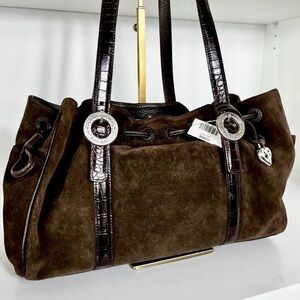 Brighton Cinclair Brown Leather Bag | New With Tags Pristine | Classic Chic